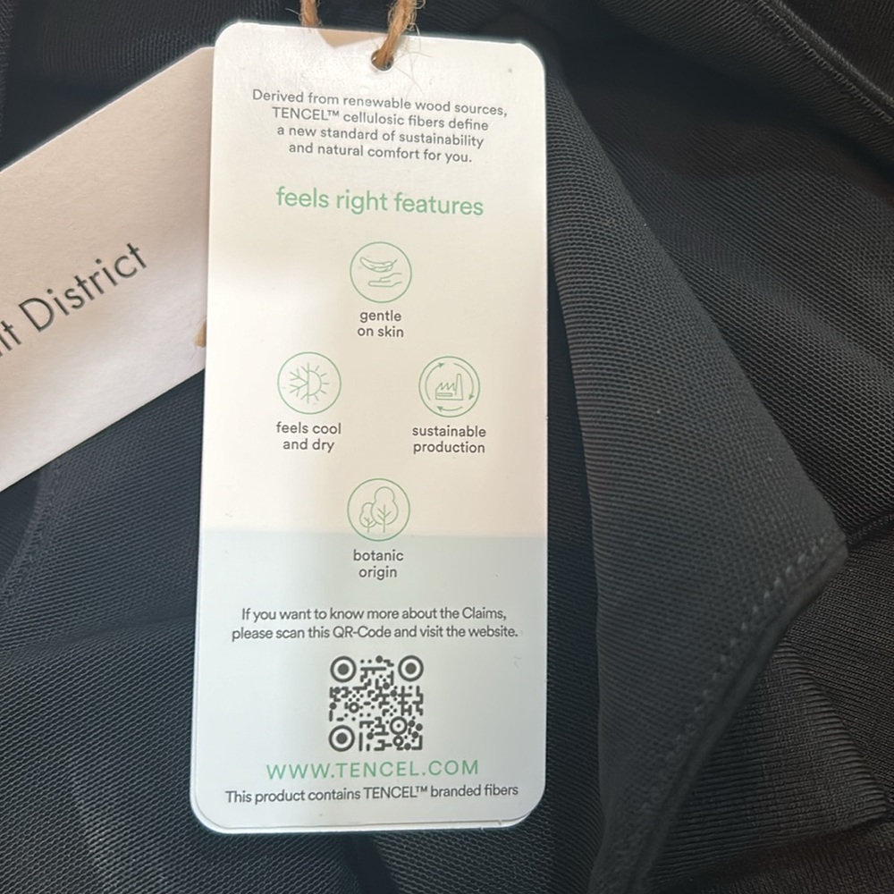 COBALT DISTRICT WOMENS SLEEVELES DRESS A- LINE BLACK STRECH PULL ON Sz M NEW - Picture 11 of 12